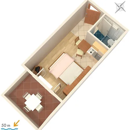 Апартаменты By The Sea - Omis - 2808 *